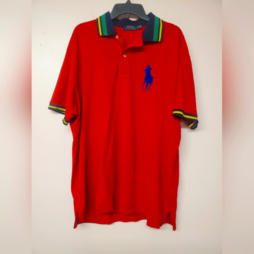 Polo Ralph Lauren Big Pony Polo Shirt Men’s 1X Red Short Sleeve